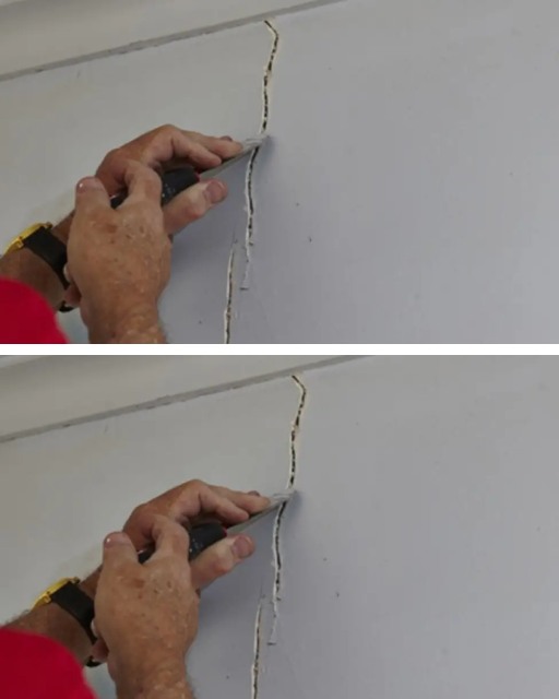 Learn step by step how to close breaks and fissures in the walls