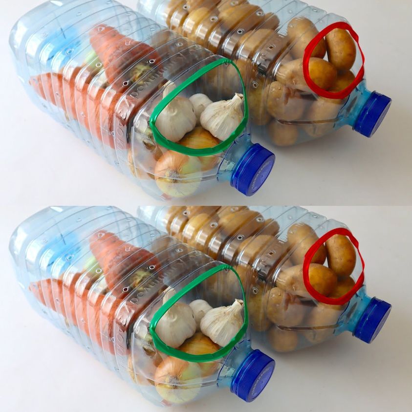 Creative Repurposing of Plastic Water Bottles for Use in the Kitchen