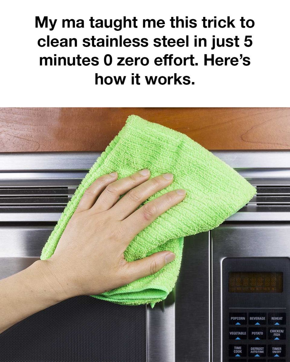 my ma taught me this trick to clean stainless steel in just 5 minutes 0 zero effort heres how it works