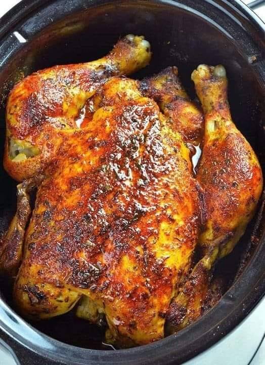 Slow Cooker Rotisserie Chicken