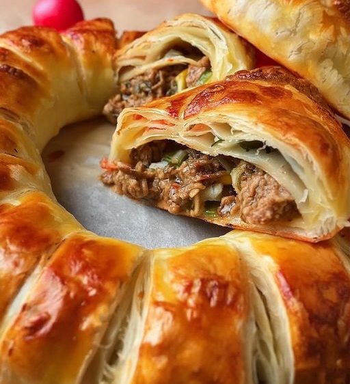 Philly Cheese Steak Crescent Ring