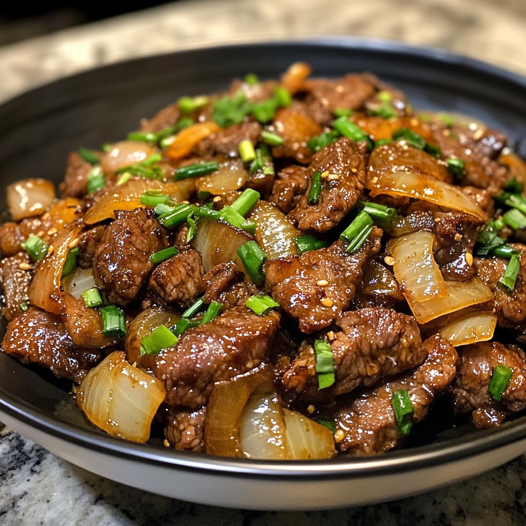 Chinese Pepper Steak with Onions