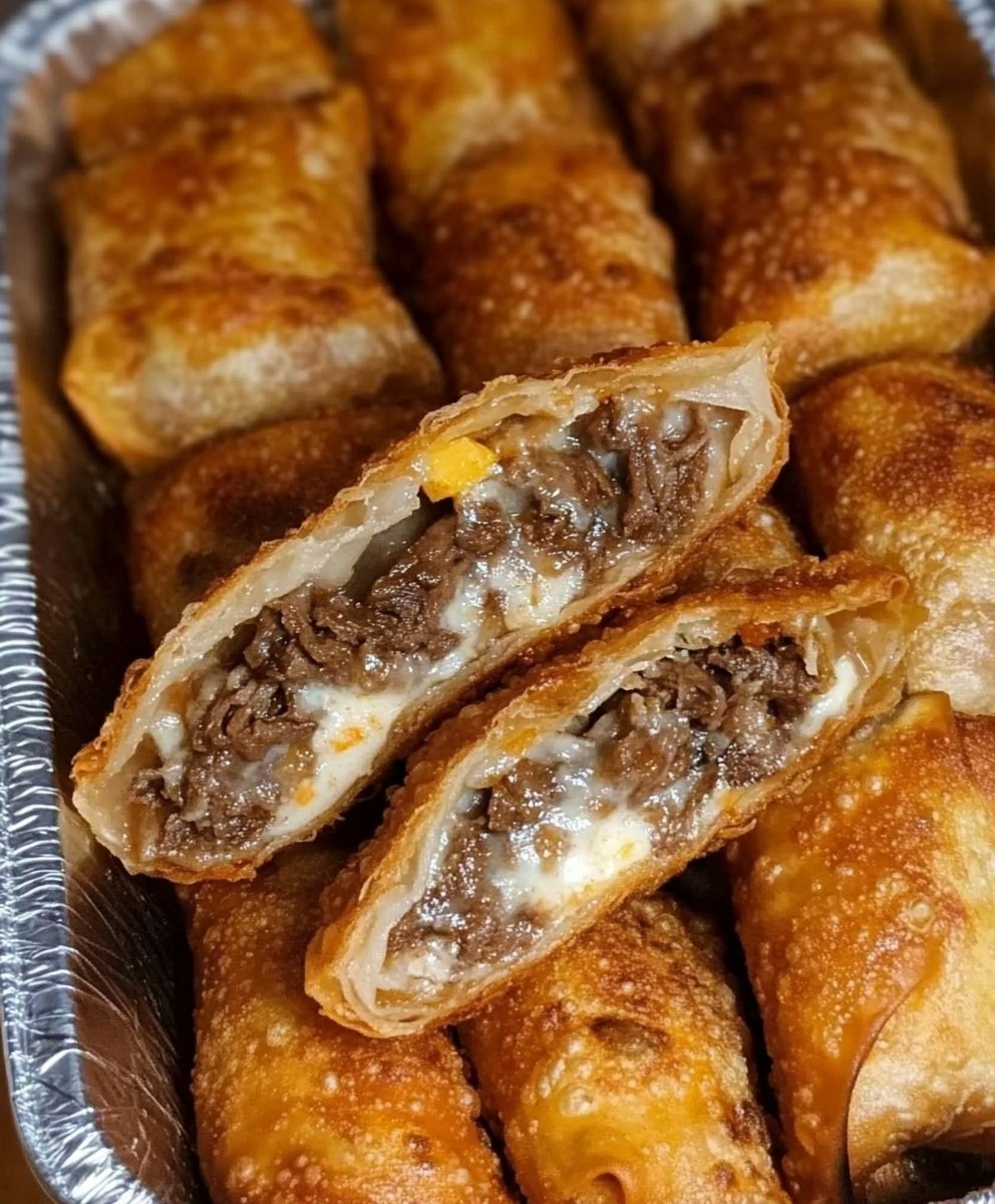 Philly Cheesesteak Egg Rolls: