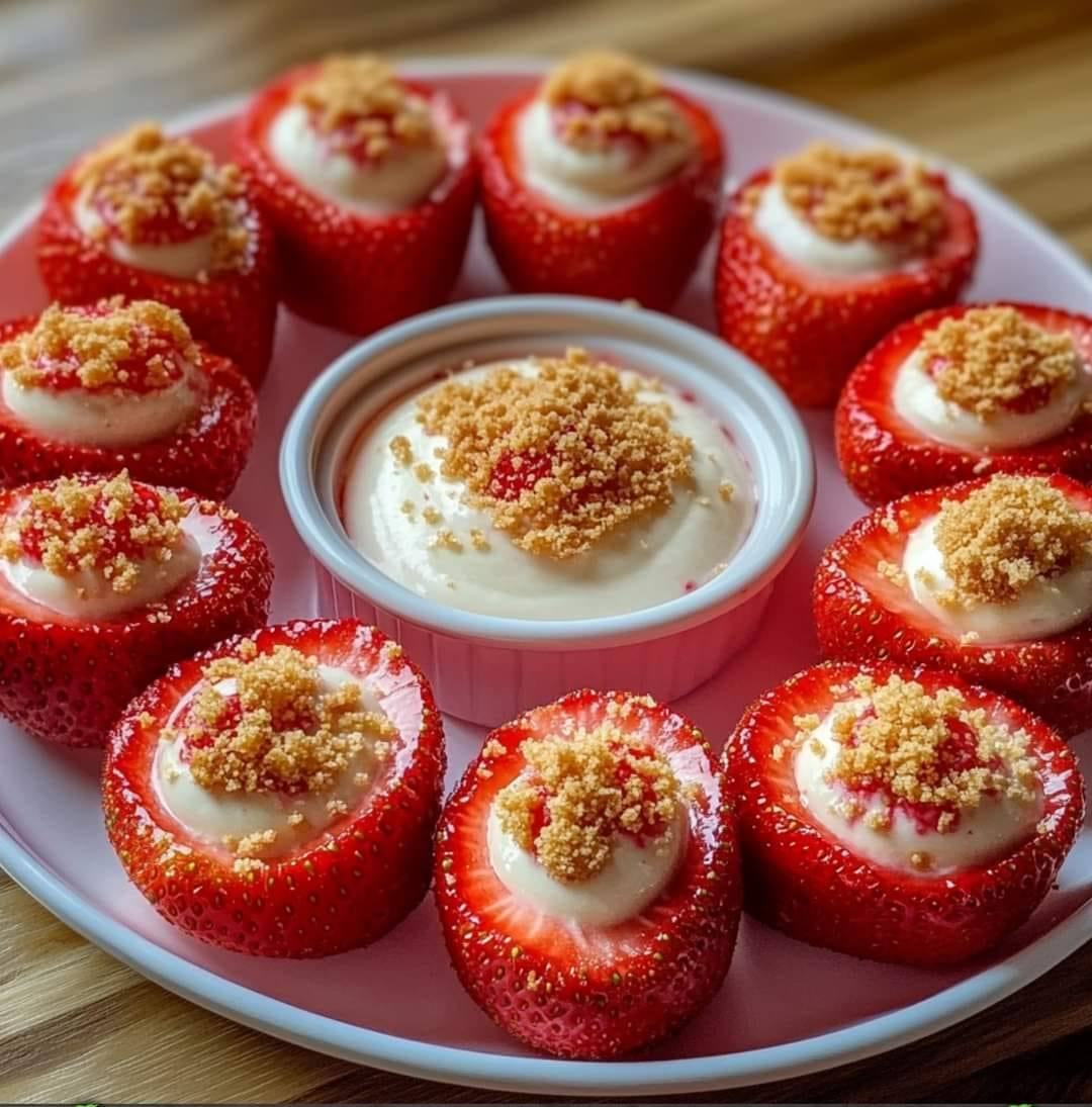 Cheesecake Deviled Strawberries