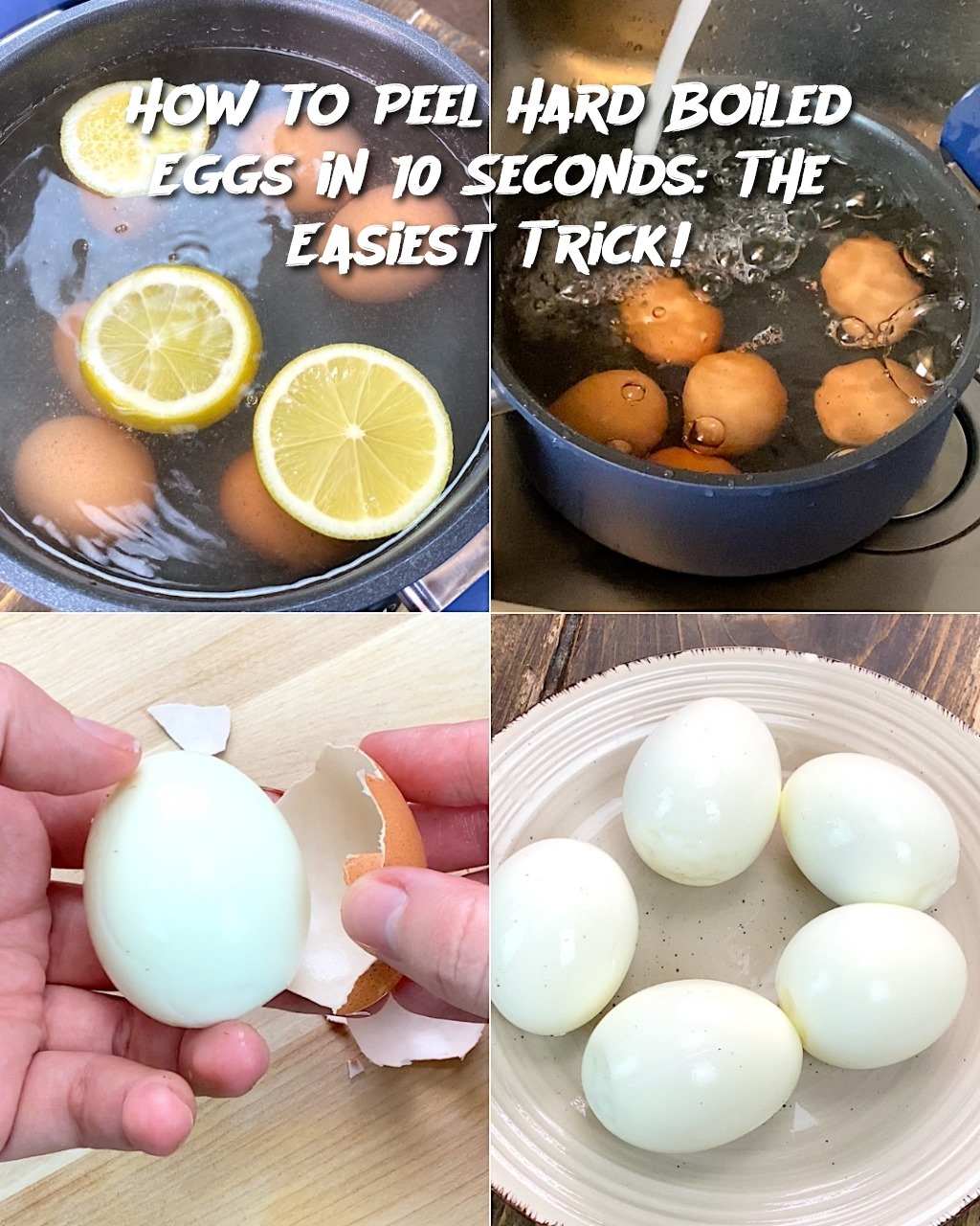 How to Peel Hard Boiled Eggs in 10 Seconds: The Easiest Trick!