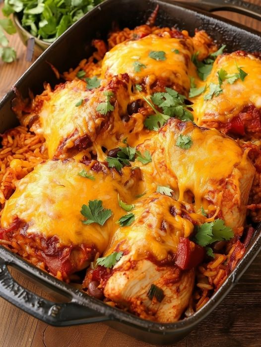 Mexican Chicken and Rice Bake