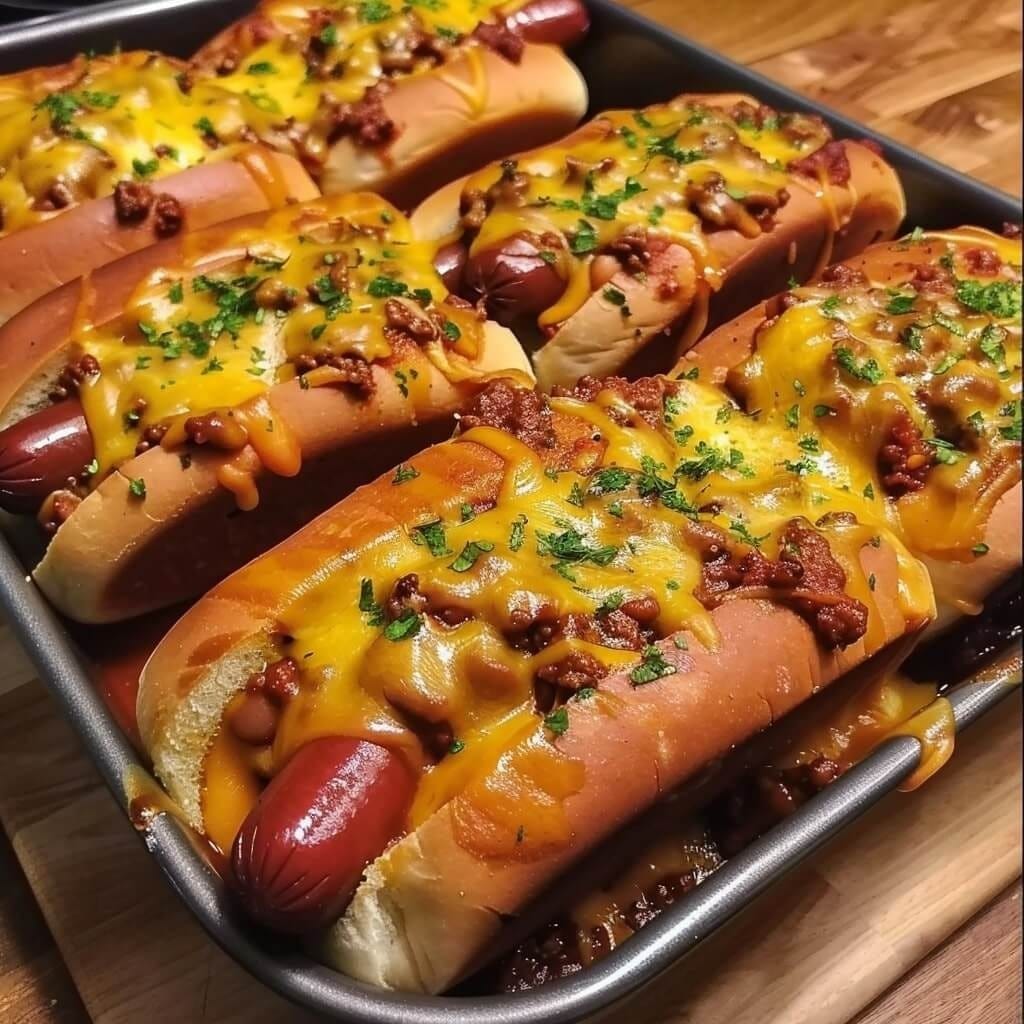 Chili Cheese Dog Bake Dinner!!