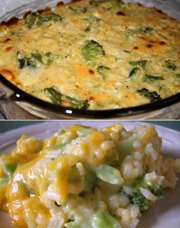 Cheesy Broccoli and Rice Casserole