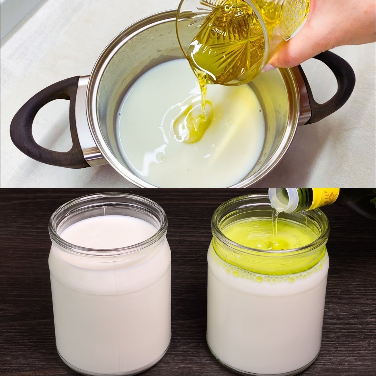 Pour Olive Oil into Milk: A Simple and Delicious Homemade Alternative