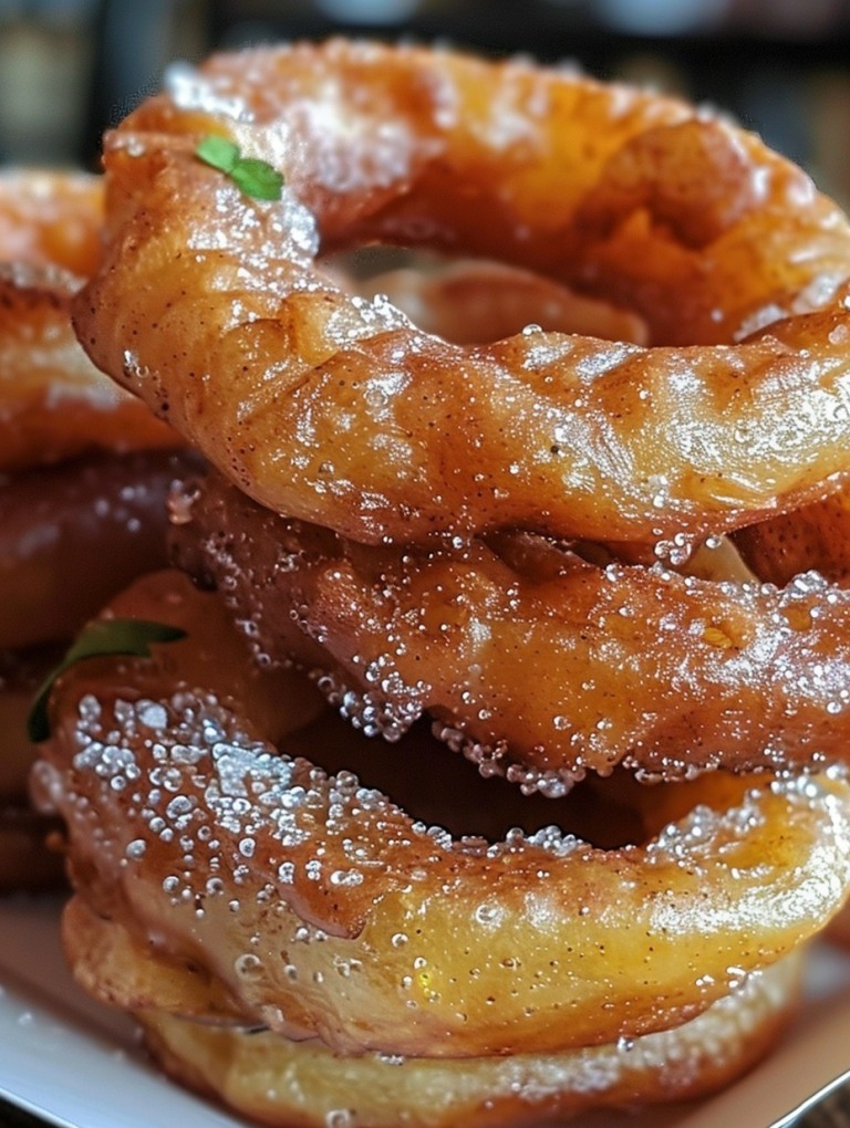 Fried Cinnamon Apple Rings